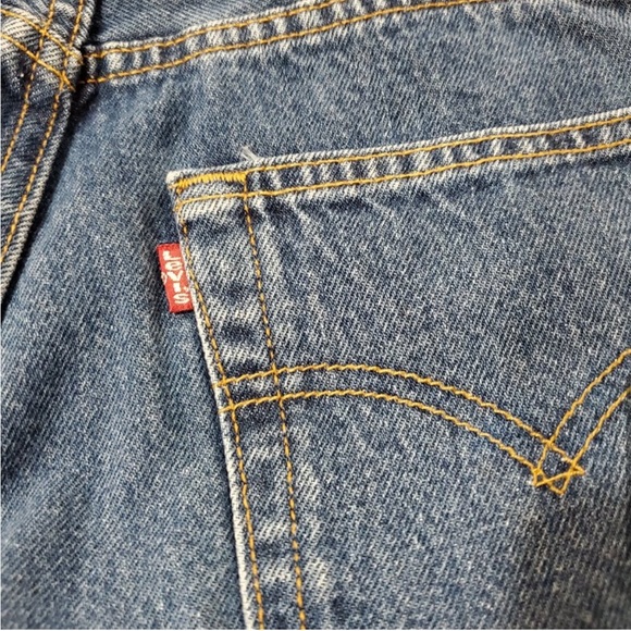 Vintage 501 Levi's button fly Straight Leg Jeans MADE IN USA - Picture 6 of 17